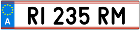 Trailer License Plate
